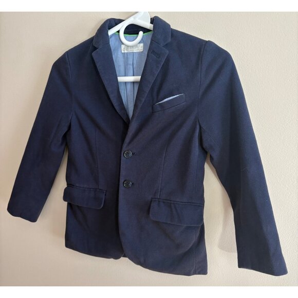 H&M Kids Classic Cotton Blend Blazer Jacket Sports Coat Blue Boys Size 7 - 8 - Picture 3 of 7